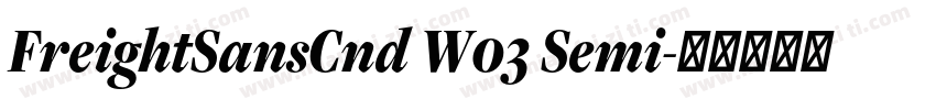 FreightSansCnd W03 Semi字体转换